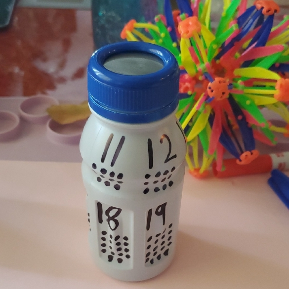 SENSORY BOTTLE WITH NUMBERS 11 TO 20